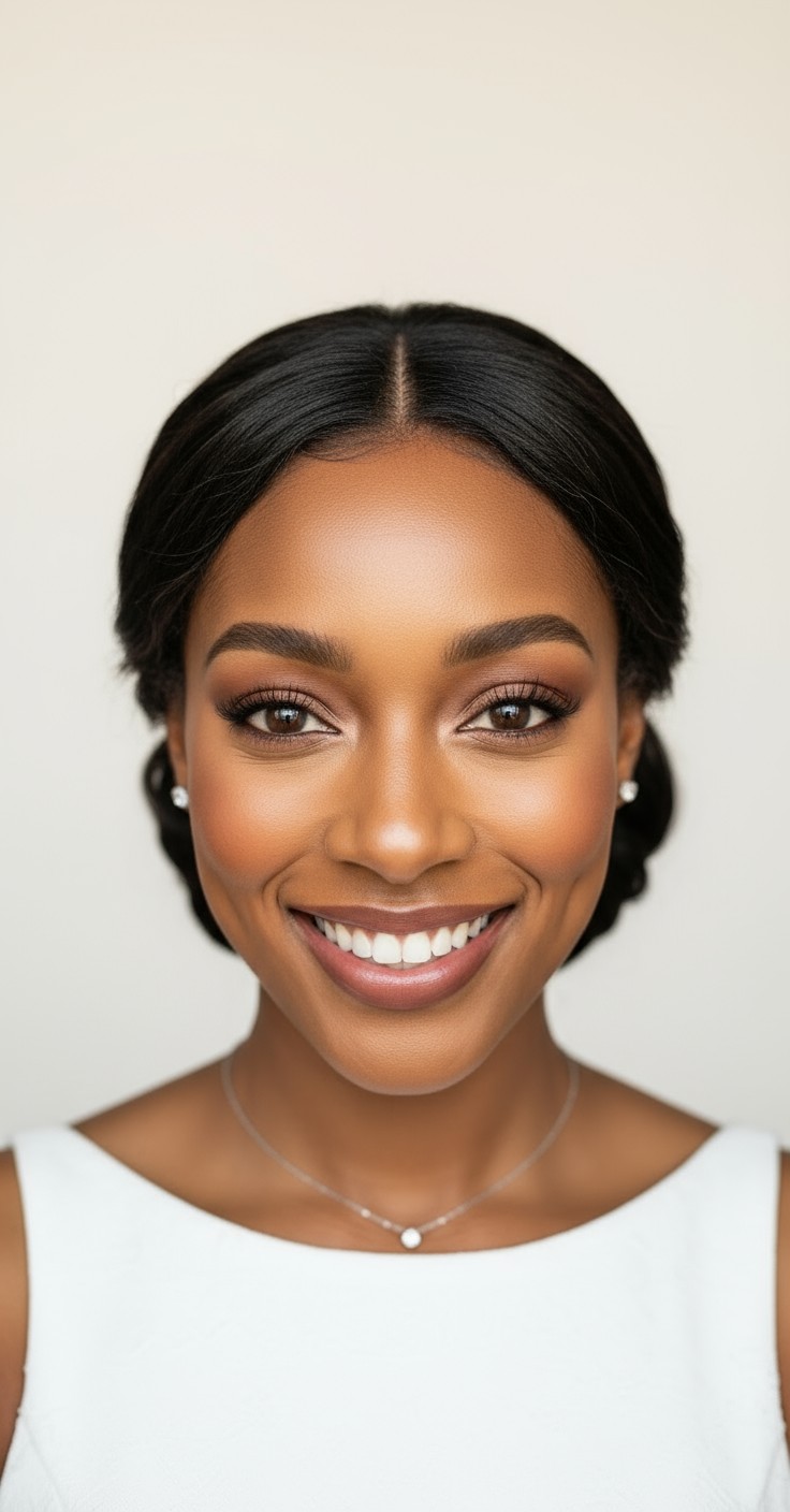 After Soft Updo For Wedding